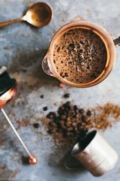 Café cafetera de émbolo